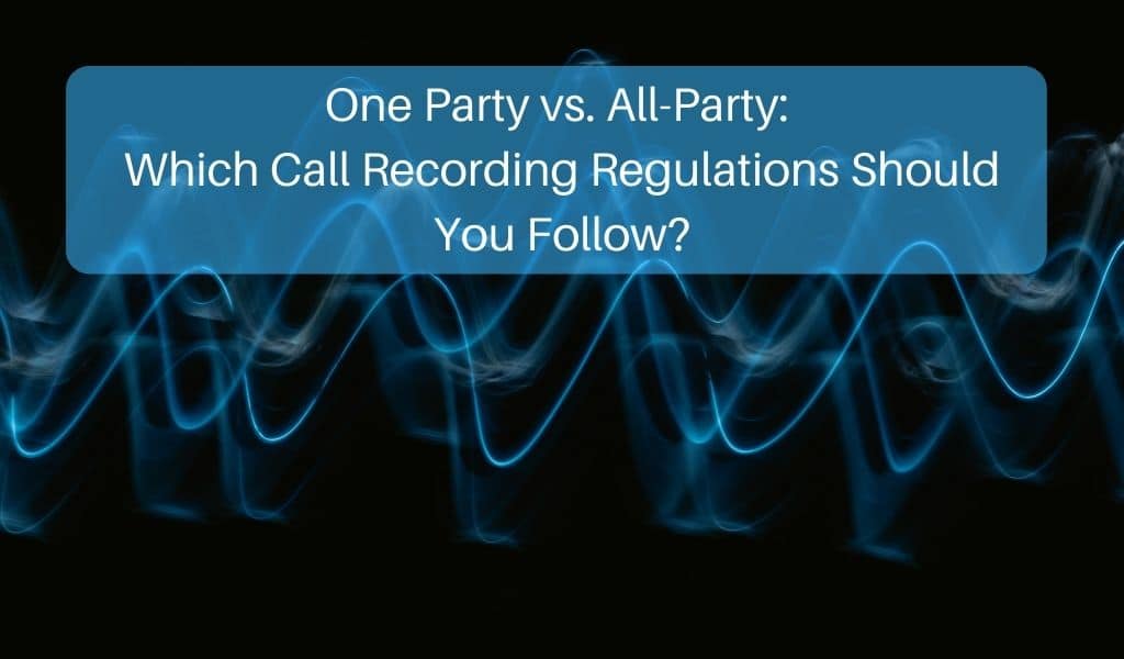 call recording regulations